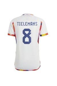 België Youri Tielemans #8 Voetbaltruitje Uit tenue WK 2022 Korte Mouw